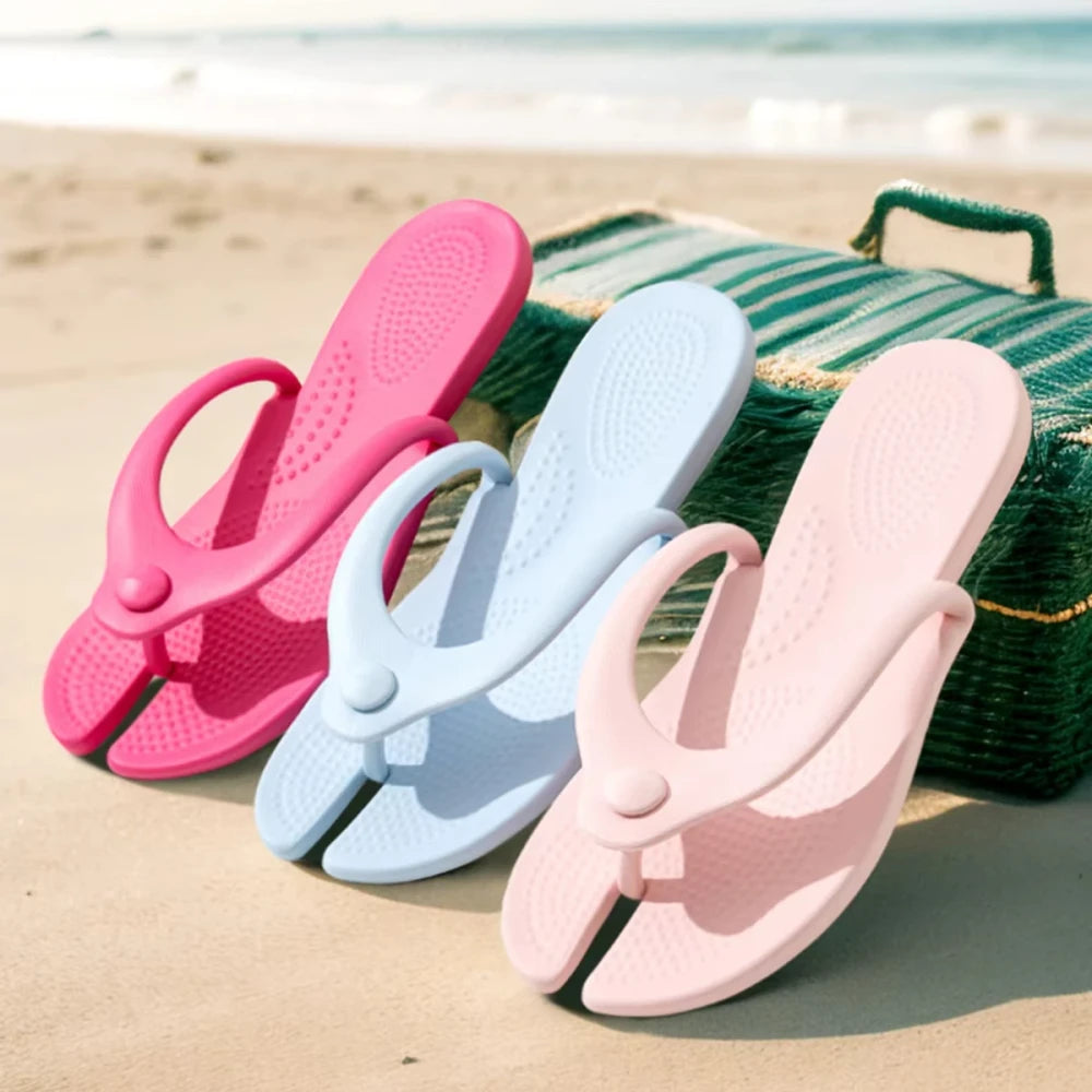 Foldable EVA Beach Flip Flops