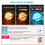 3D Saturn Night Light