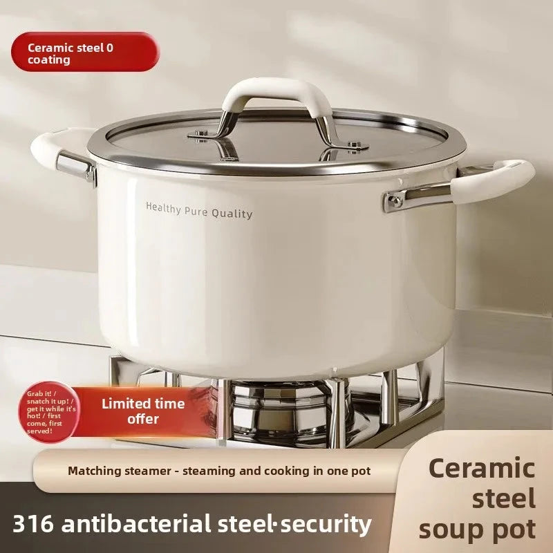 Stainless Steel Deep Soup Pot