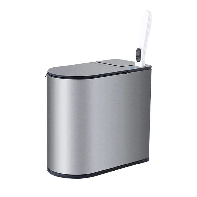 Stainless Steel Automatic Bathroom Trash Can