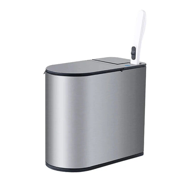 Stainless Steel Automatic Bathroom Trash Can