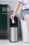 Stainless Steel Automatic Bathroom Trash Can