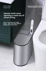 Stainless Steel Automatic Bathroom Trash Can