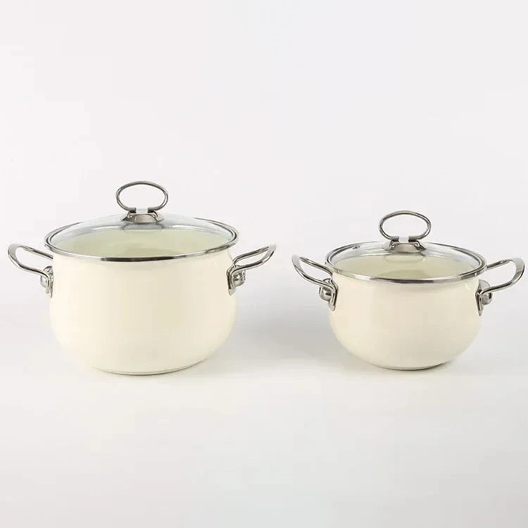 Enameled Cast Iron Soup Pot