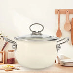 Enameled Cast Iron Soup Pot