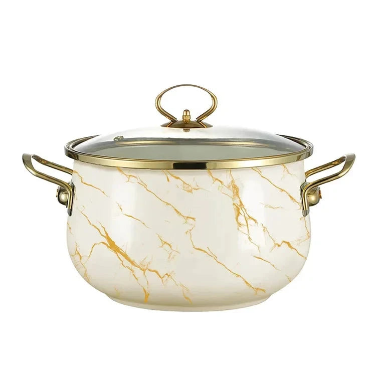 Enameled Cast Iron Soup Pot
