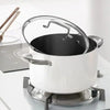 White Ceramic Stainless Soup Pot