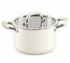 White Ceramic Stainless Soup Pot
