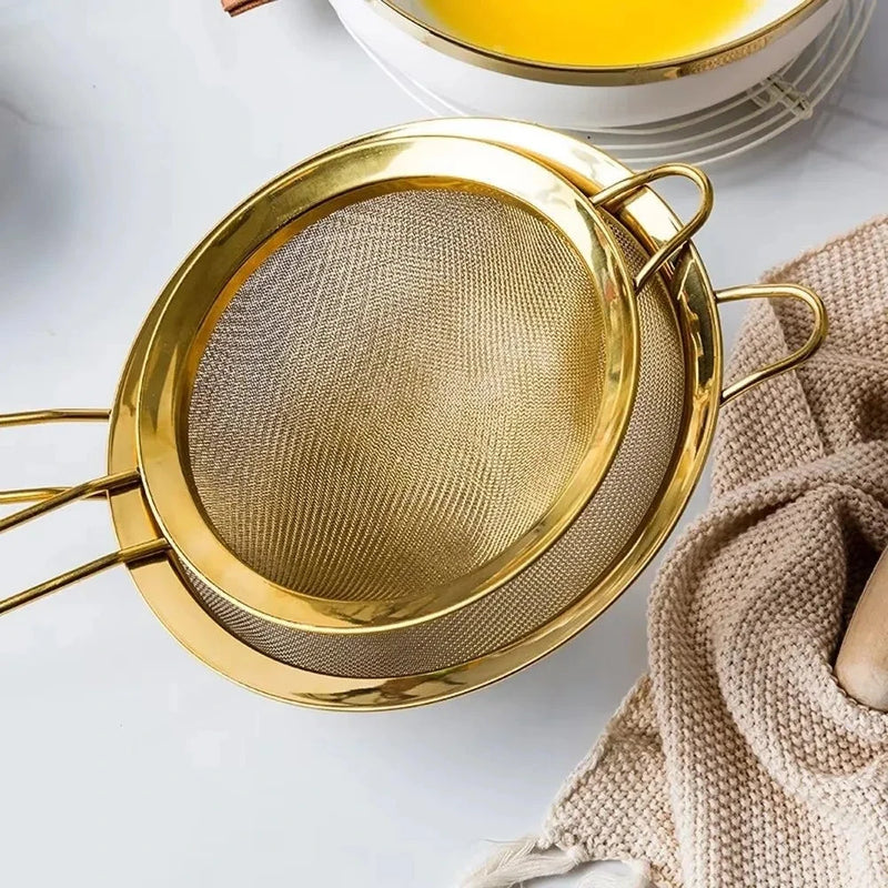 Stainless Steel Golden Oil Strainer