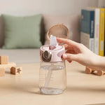 Transparent Leakproof Straw Water Bottle
