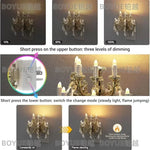 Chandelier Style Dimmable Flame Night Light