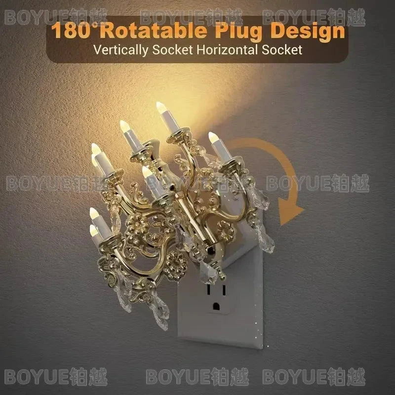 Chandelier Style Dimmable Flame Night Light