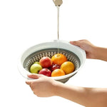 Collapsible Silicone Fruit and Vegetable Washing Strainer
