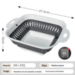 Collapsible Silicone Fruit and Vegetable Washing Strainer