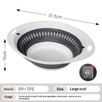 Collapsible Silicone Fruit and Vegetable Washing Strainer