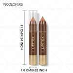 6PCS/Set Waterproof Matte Lipstick Pencil - Contour Tint Lipstick, Non-Stick Cup Lipliner Pen, Long-Lasting Matte Finish, All Skin Types, Beauty Makeup Art, Matte Finish Lipstick