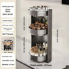 Minimalist Steel Rotary Seasoning Rack