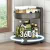 Minimalist Steel Rotary Seasoning Rack