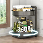 Minimalist Steel Rotary Seasoning Rack