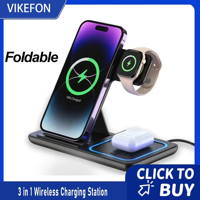 Foldable Wireless Charging Station