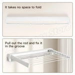 Wall Mounted Retractable Clothes Drying Rack