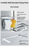 Wall Mounted Retractable Clothes Drying Rack
