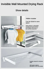 Wall Mounted Retractable Clothes Drying Rack