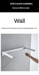 Wall Mounted Retractable Clothes Drying Rack