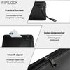 Leather Fingerprint Clutch Bag