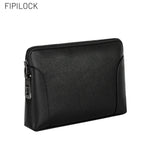Leather Fingerprint Clutch Bag