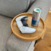 Natural Wood Sofa Armrest Tray