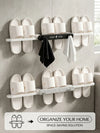Wall Mounted Slipper Storage Rack