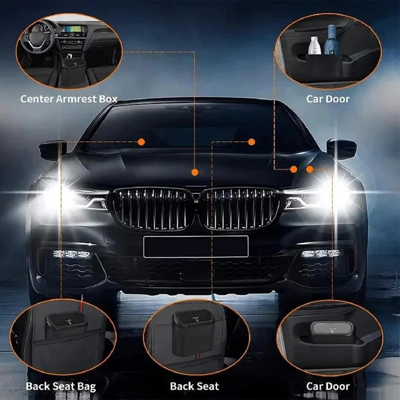 Mini Leak-Proof Car Trash Can