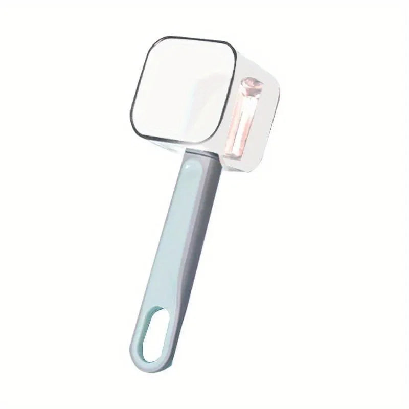 1pc Kitchen Gadget Stainless Steel Single Head Peeler Vegetable and Fruit Long Handle Creative Peeler with Storage