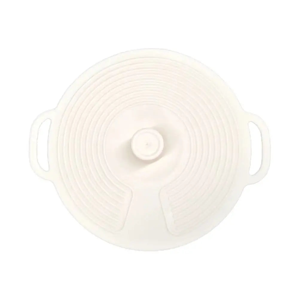 Portable Dustproof Silicone Pot Lid Sealing with Handle Bowl Lid Splash-proof Reusable Oil Cover for Microwave Refrigerator