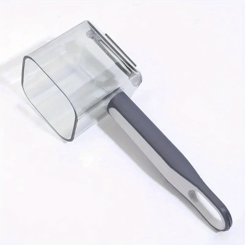 1pc Kitchen Gadget Stainless Steel Single Head Peeler Vegetable and Fruit Long Handle Creative Peeler with Storage