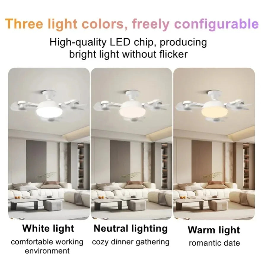 Rotatable 3in1 Ceiling Fan with Remote Control Lighting Lamp E27 E14 B22 GU10 Converter Base Lighting Base Bedroom Living Room