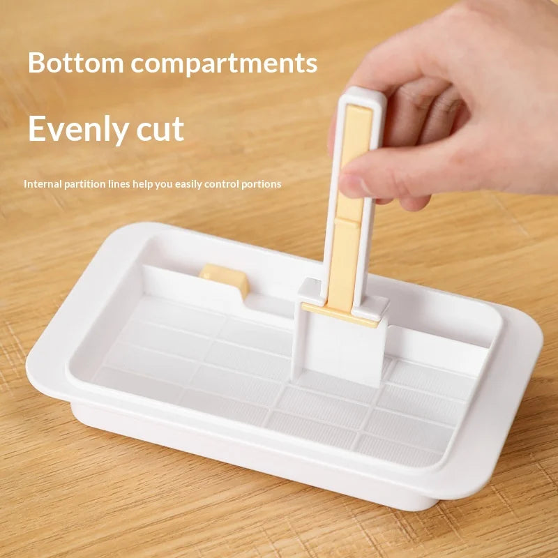 Sealed Butter Dish with Lid Cutter Suitable for Countertop and Refrigerator Storage Kitchen Butter Container