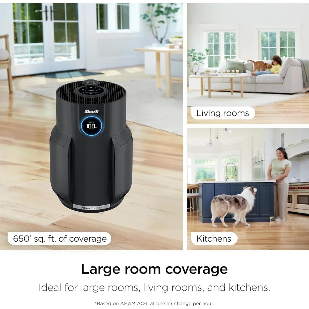 HEPA Air Purifier for Large Room Home Captures Dust Pet Dander Smoke Odor Neutralizer