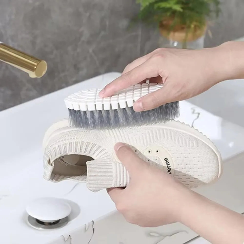 Flexible Bendable Cleaning Brush Stiff Bristle Scrub Brush  Faucet Corner Tile Grout Bathroom Shower Multi Purpose Cleaning Tool