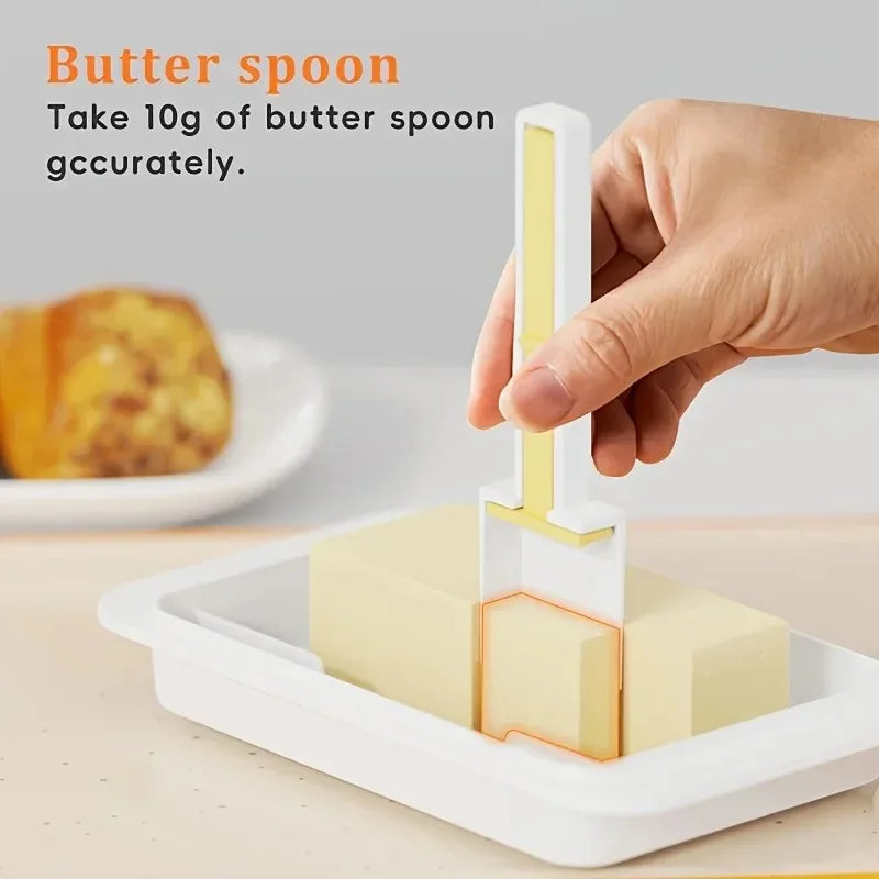 Sealed Butter Dish with Lid Cutter Suitable for Countertop and Refrigerator Storage Kitchen Butter Container