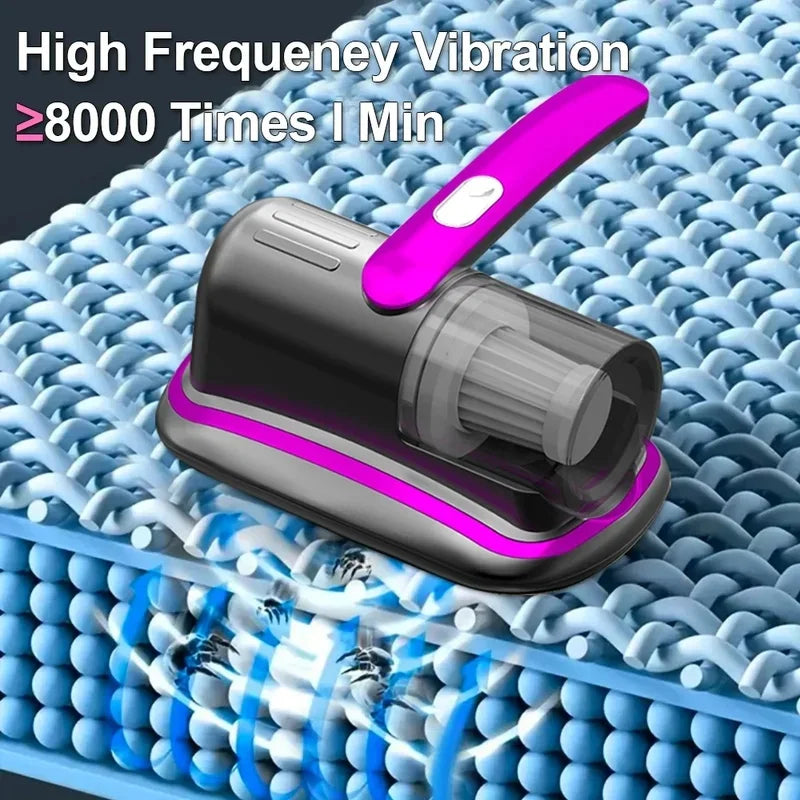Wireless Handheld Mattress Vacuum Cleaner, Equipped with UV-C Lamp, HEPA Filter, 20KPa, Suitable for Beds, Sofas, Car Seats