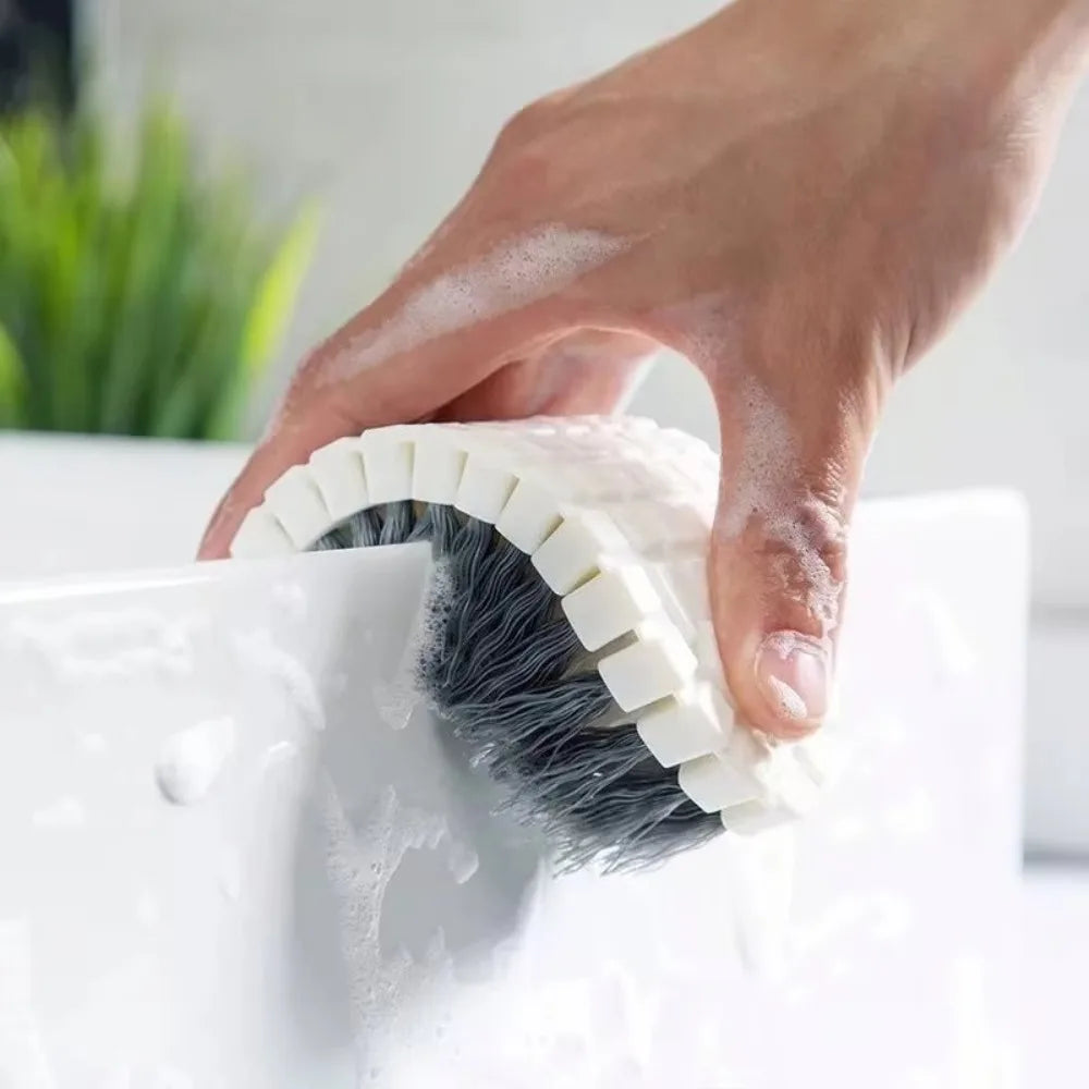 Flexible Bendable Cleaning Brush Stiff Bristle Scrub Brush  Faucet Corner Tile Grout Bathroom Shower Multi Purpose Cleaning Tool