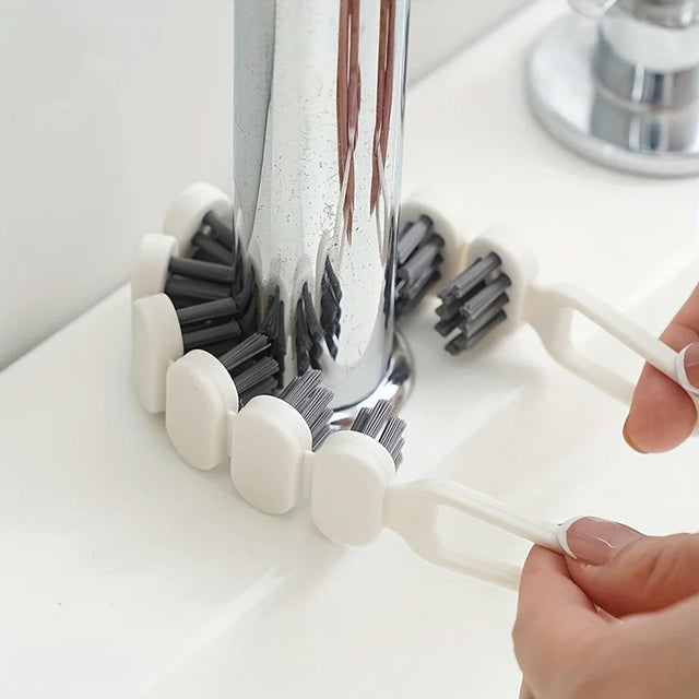 Flexible Gap Brush Hard Bristled Kitchen Cleaning Brush for Faucet Groove And Hard-to-Reach Areas - Multi-Purpose Household Clea
