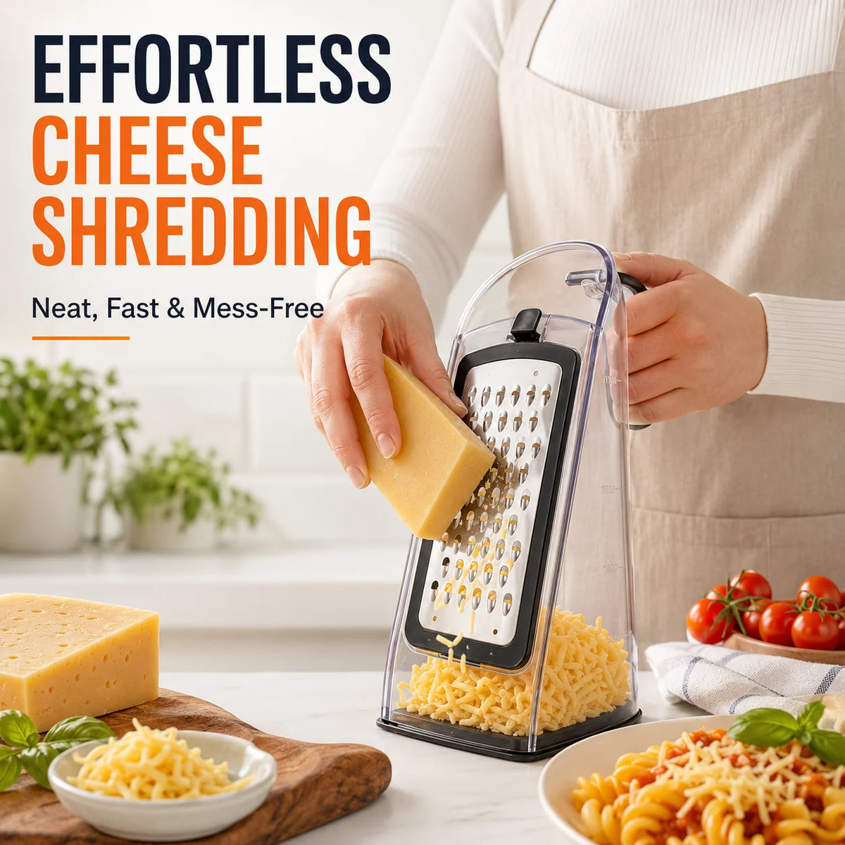 Kitchen utensil multifunctional detachable cheese slicer with scale storage box, three in one household cheese slicer