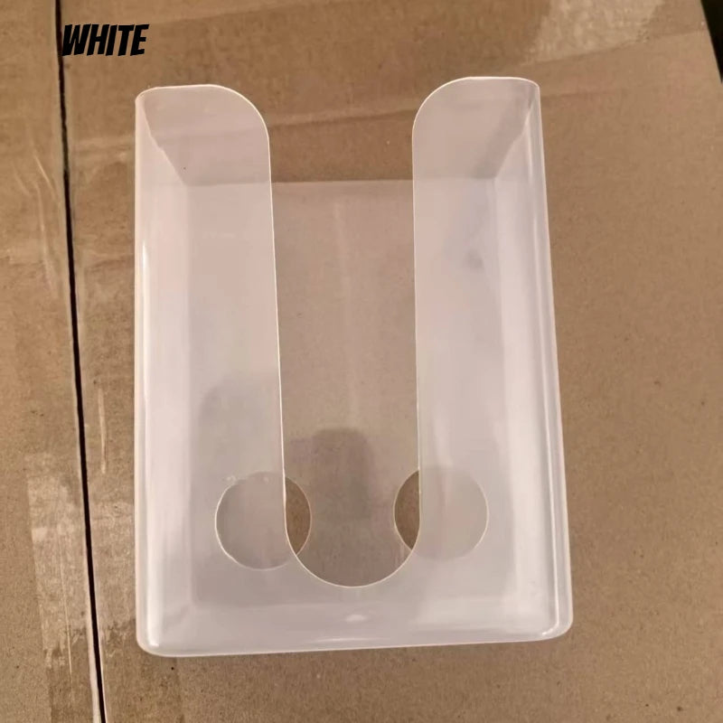 Wall Mount Tissue Box Holder - No-Drill Dispenser with Smooth Pull-Out Design, Space-Saving Inverted Organizer for Bathroom
