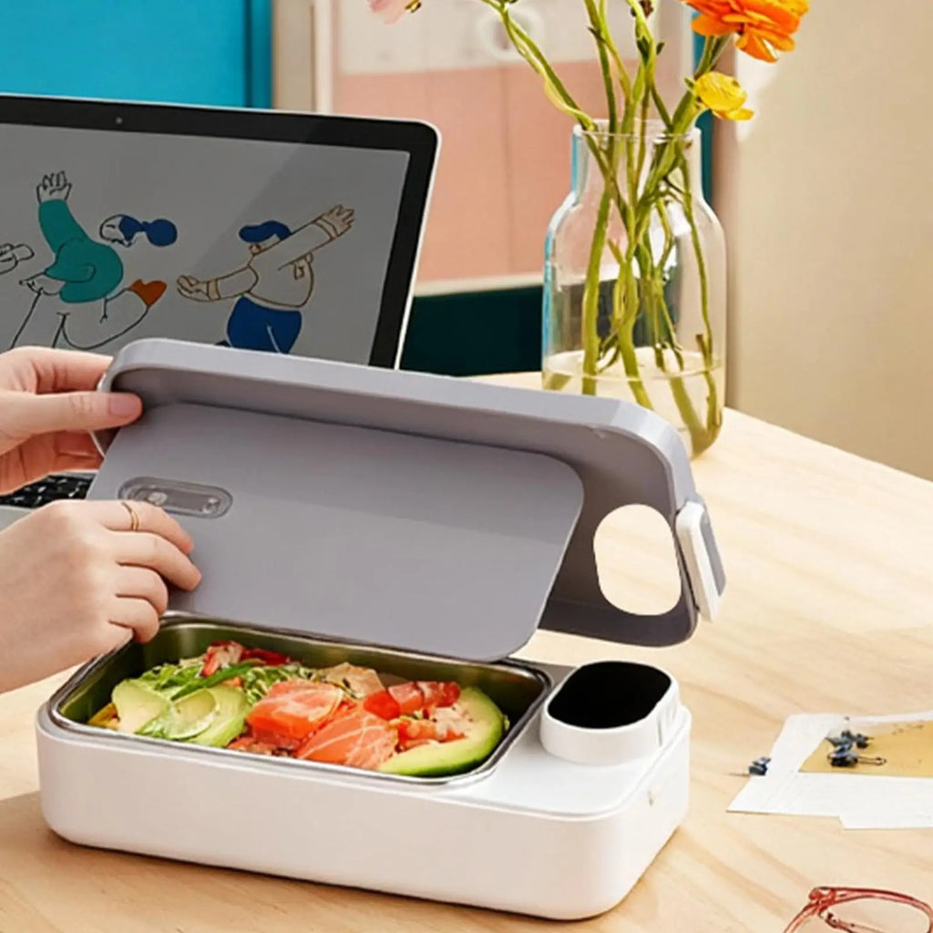 Heated Lunch Box For Men Rechargeable Portable Warmer Portable Electric Lunch Box With Stainless Steel Container For Kids Boys