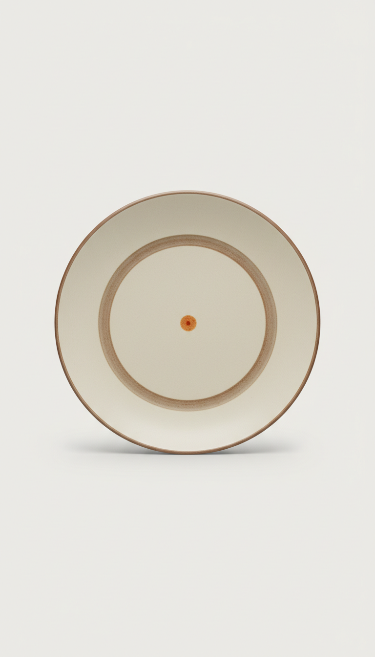 Matte Ceramic Dinner Plate Set